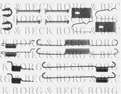 BORG & BECK bbk6274 -  Комплектующие, колодки дискового тормоза
